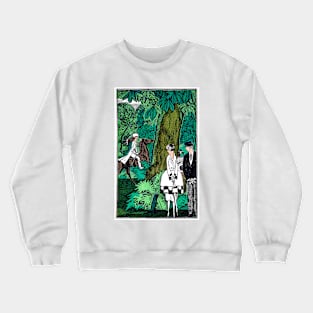 Intrigue In The Park 1920s Fashionable Women Today, Fernand Siméon Crewneck Sweatshirt